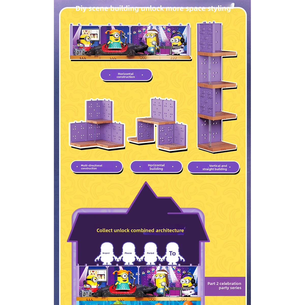 BLOKEES Series 2: Magic Version Minion Partner Phil DJ/Kevin Singer/Stuart Dancer/Carl Streamer Model Kit