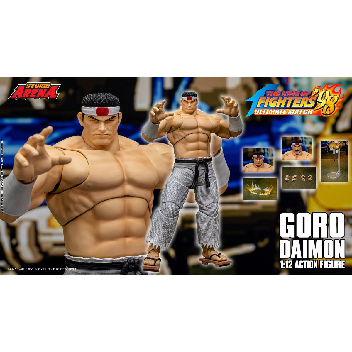 Storm Collectibles The King Of Fighters'98 UM KFSA01 Benimaru Nikaido Storm Arena KFSA02 Goro Daimon Storm Arena KFSA03 Kyo Kusanagi Storm Arena 1/12 Scale Action Figure