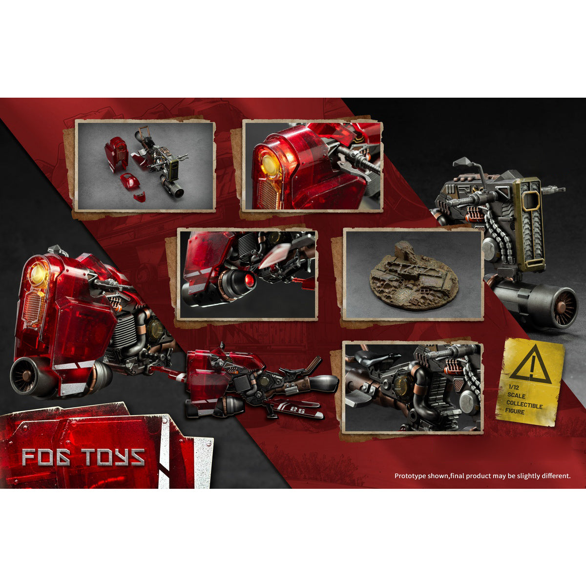 FOGTOYS Original Articulated Vehicle Falcon Translucent .VER(01FT) Action Figures