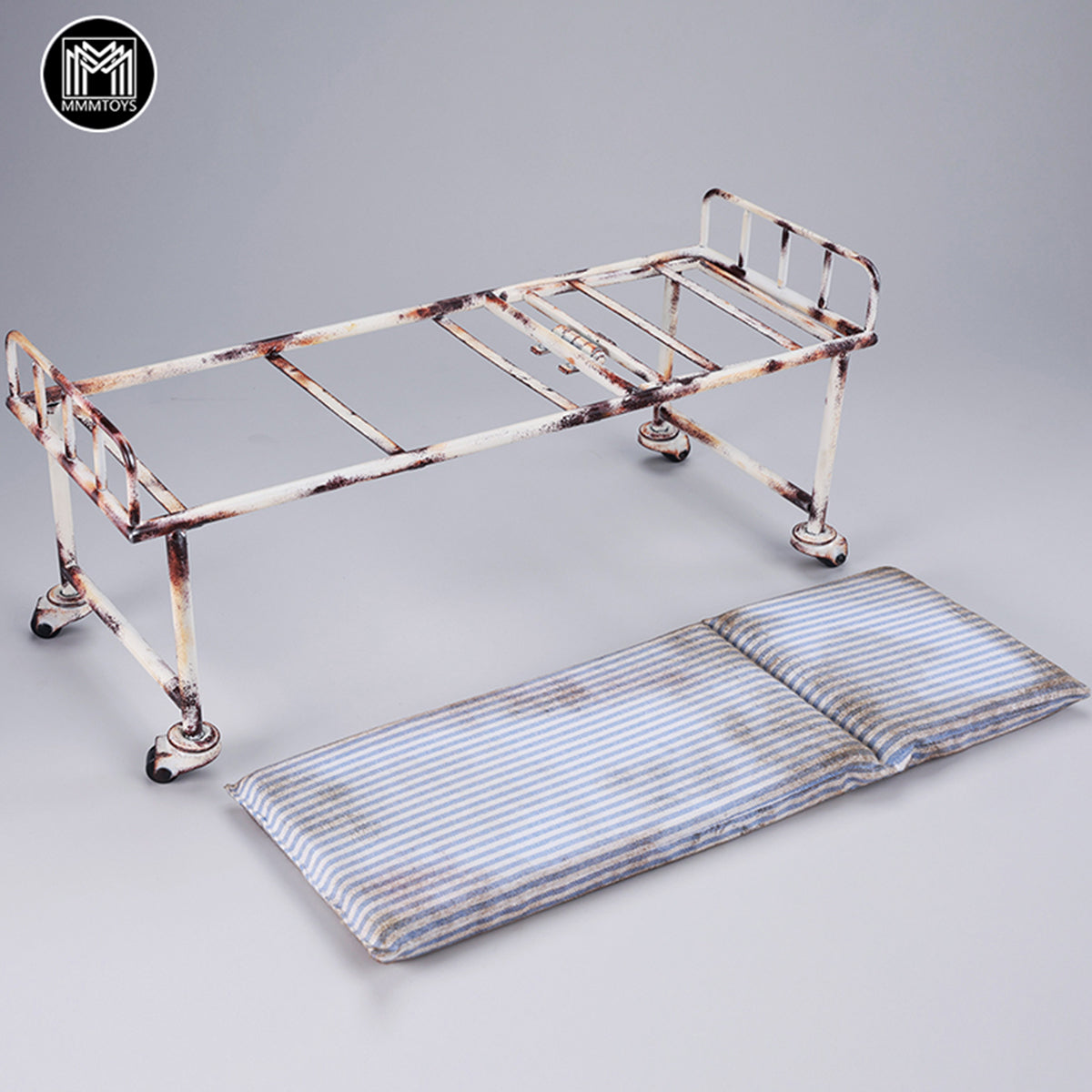 MMMTOYS Abandoned Hospital Bed Scene Base Fit 1/6 Scale Action Figure