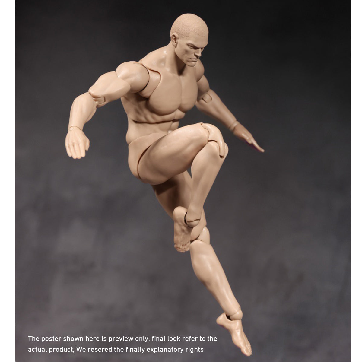 ADAM AD02 Articulated Joints Male Super Strong Comic Style 1/12 Scale Action Figure Body