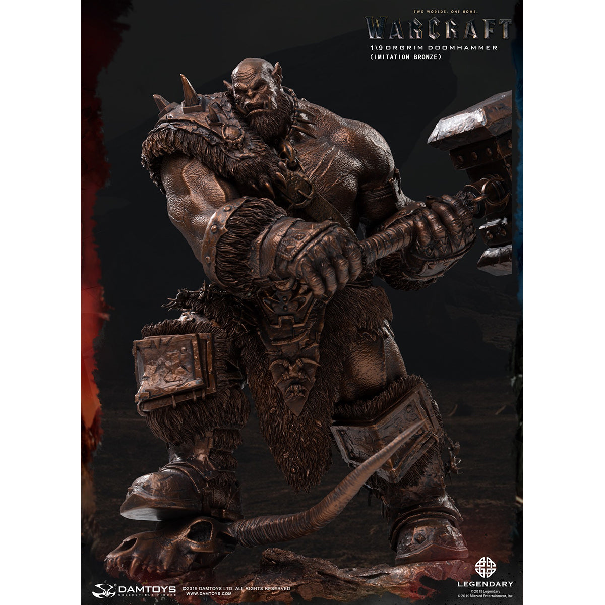 DAMTOYS DMLW013 Warcraft - Orgrim Imitation Bronze 10-inches Art Statue