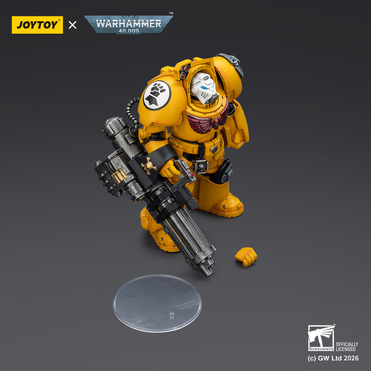 JOYTOY Warhammer 40,000 Imperial Fists Terminator with Power Fist and Assault Cannon & with Power Fist and Storm Bolter & with Power Sword and Storm Bolter Action Figure