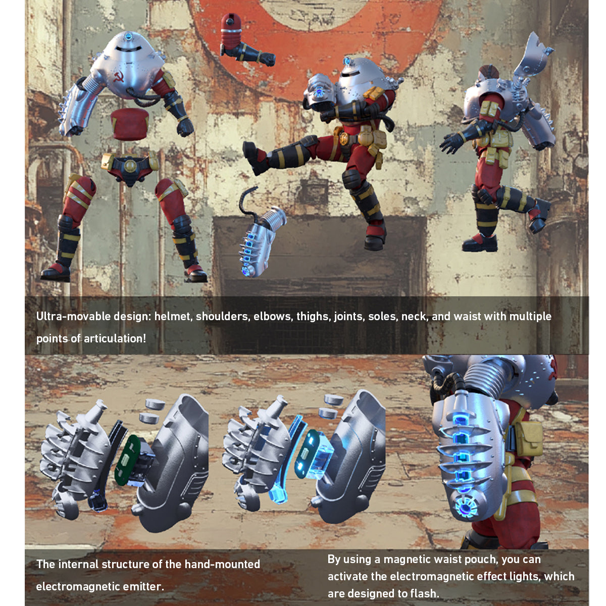 BORDER 1/12 Magnetic Infantry BA001 Action Figures