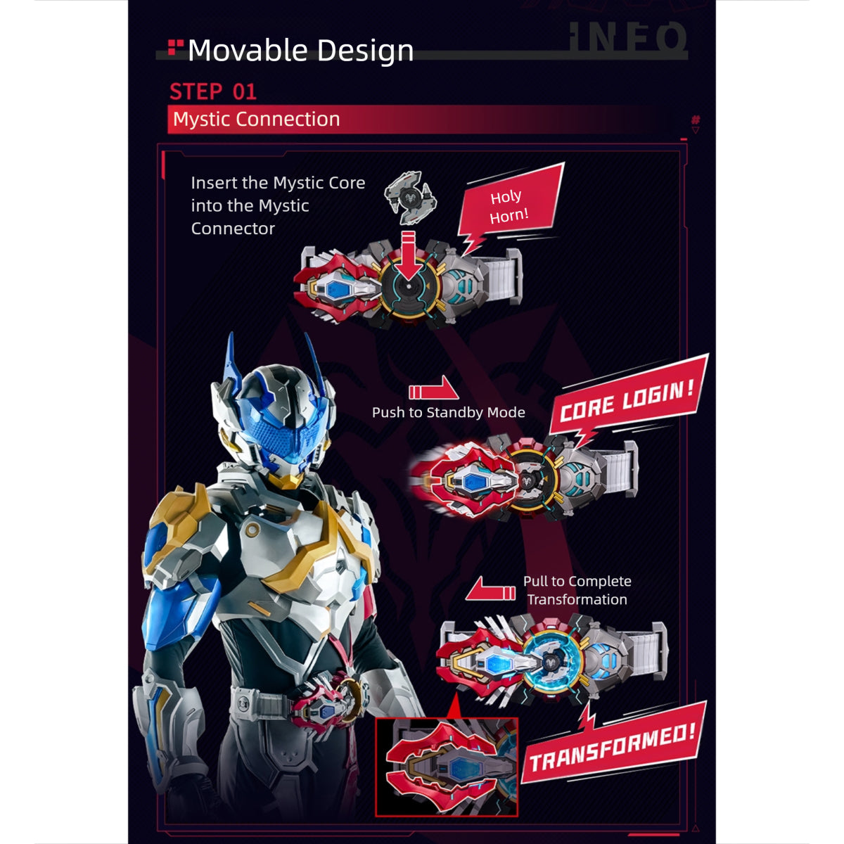 Nuclear Gold Reconstruction DMJ20251017 XTREME VANGUARD God Connector Baatar Belt 1/1 Scale Replica