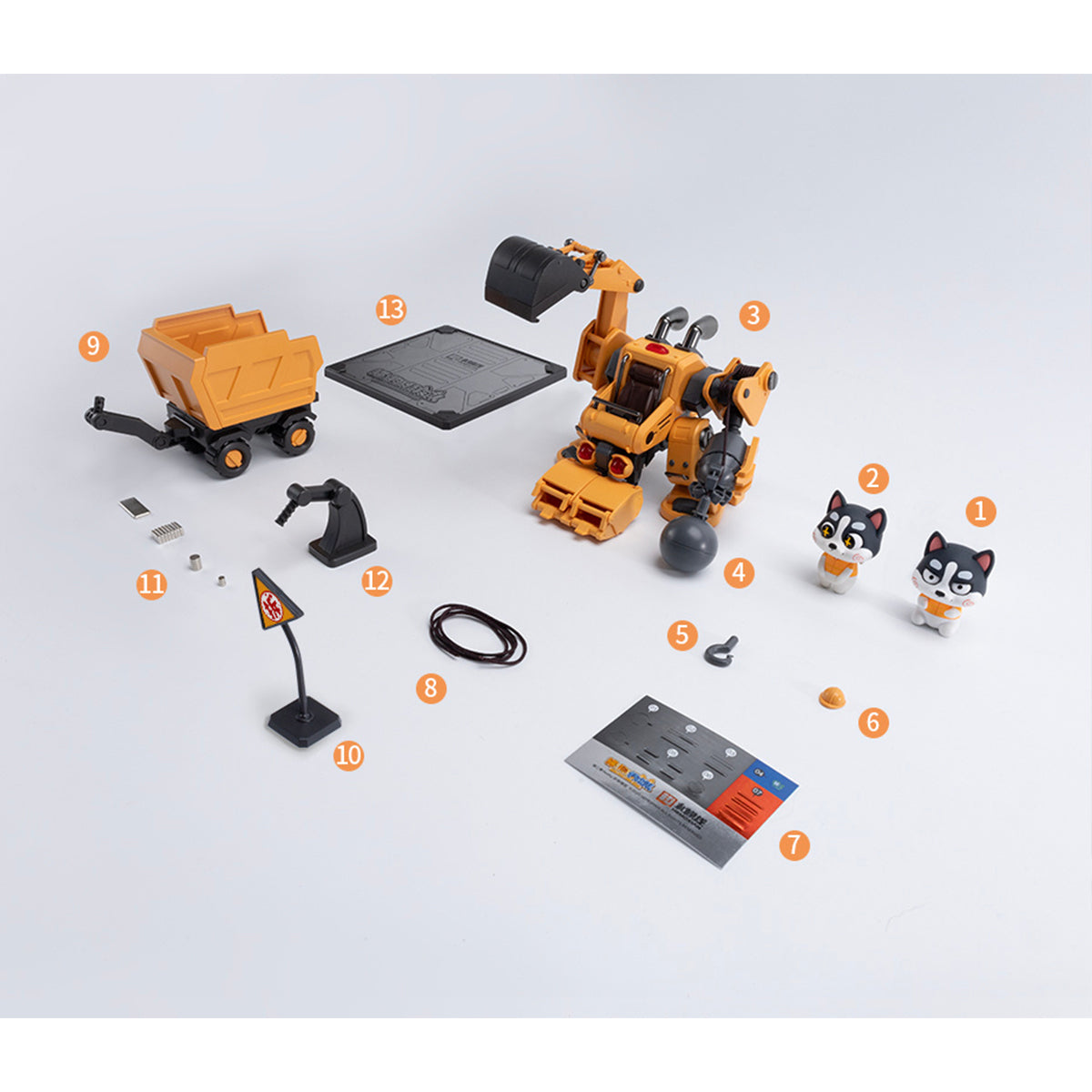 HEMOXIAN Meow! Woof! Secret Service Vol.1 HUSKY COLAJI Cute Pet Mecha Series Model Kit