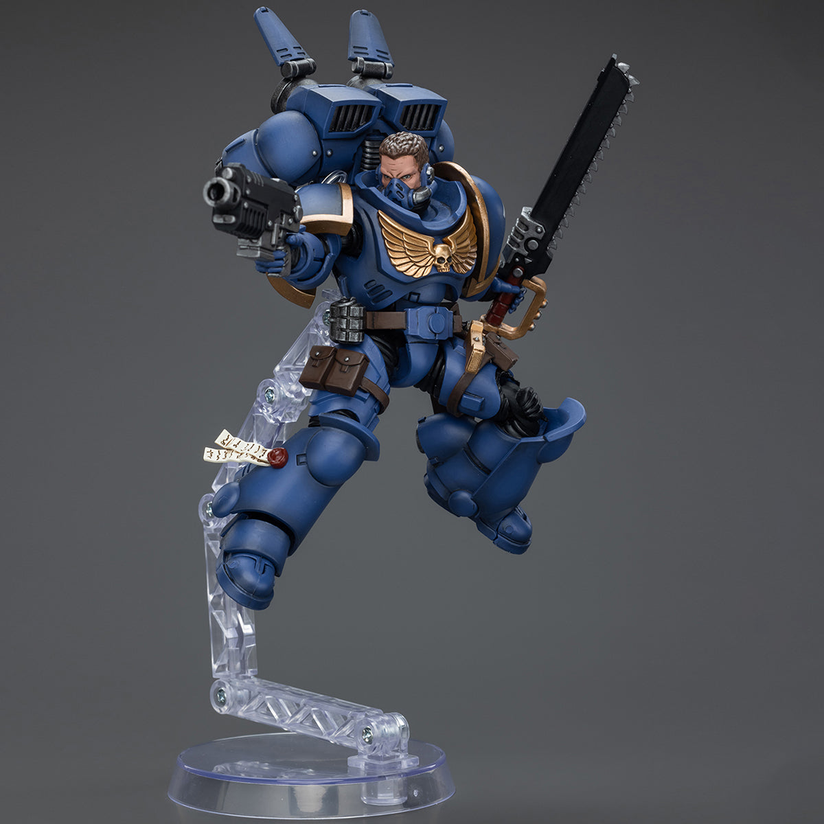 Figura coleccionable JoyToy Warhammer 40K: Ultramarines con propulsión a salto, Intercessors, Intercessor 1, escala 1:18, JT2153…