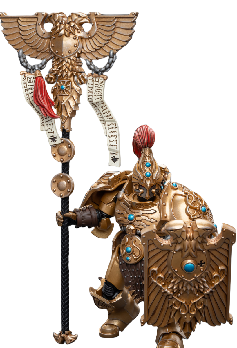 JoyToy 40K : Figurines d'action Adeptus Custodes Vexilus Praetor (Vexilus Praetor)