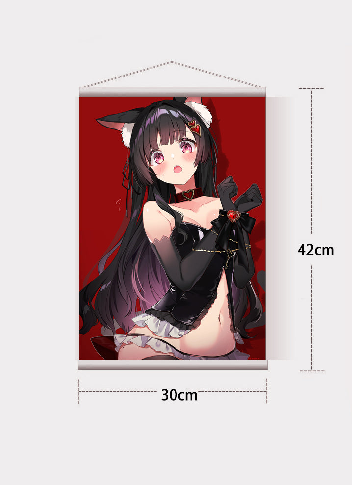 SIKI ANIM Rufna The Restrained Cat Deluxe Edition with Wall Scroll Included Anime Figurine