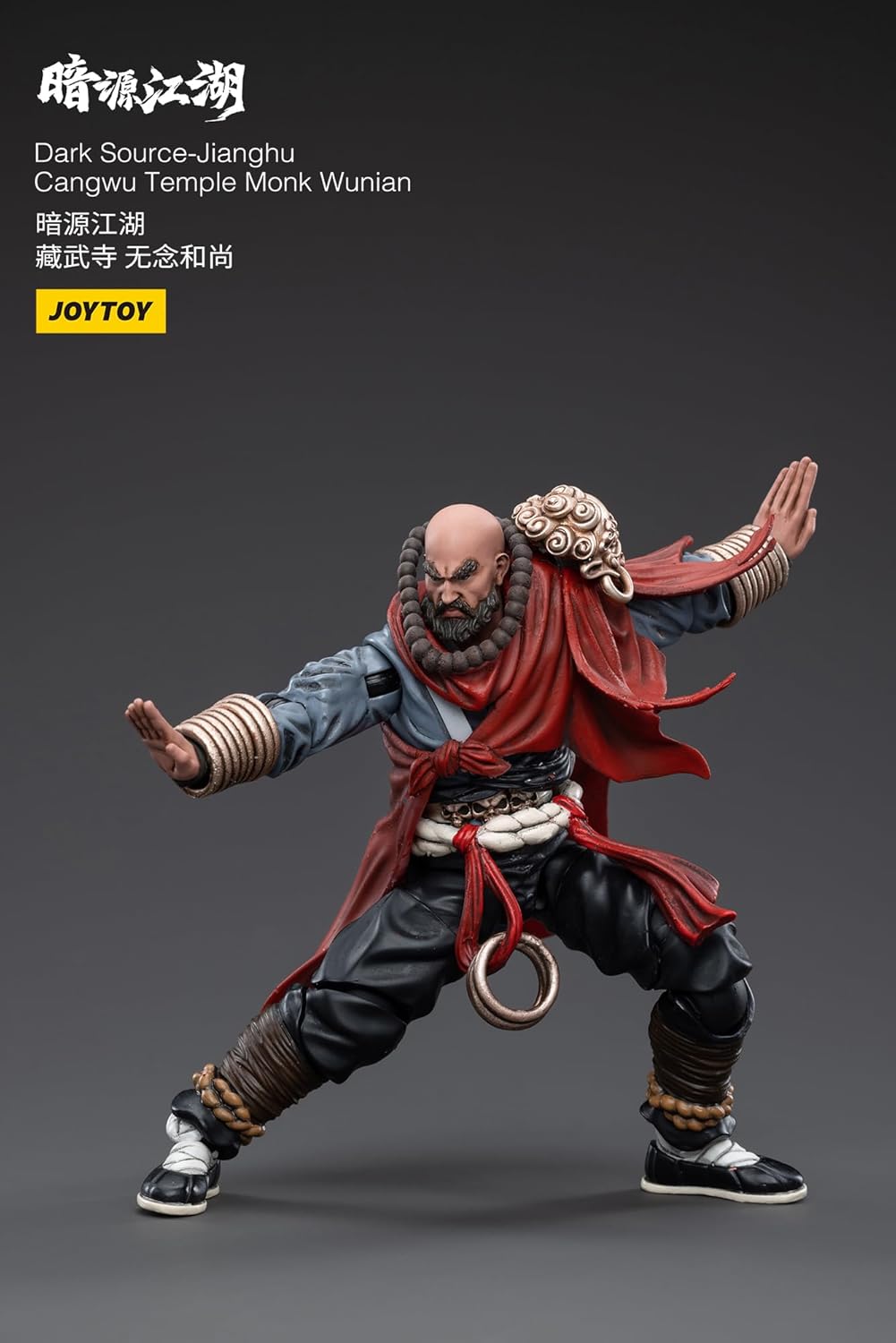 JoyToy 1/18 Scale Dark Source Battle for The Stars Chinese Ancient Warriors Jianghu Cangwu Temple Monk Wunian Action Figure