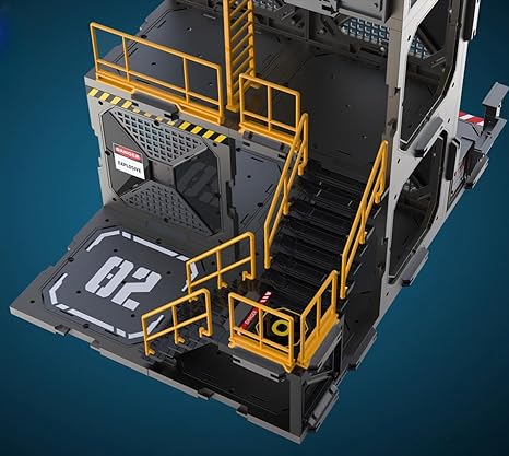 Accesorio para figura de acción FreshRetro a escala 1/18: Set de construcción de diorama, modelo de torre de vigilancia para figura coleccionable en miniatura SIB02