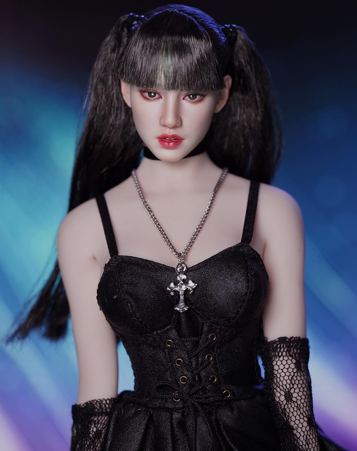 Super Duck 1:6 Scale Female Head Sculpt, Kpop Star Girl Head Sculpture for 12-inch Action Figures