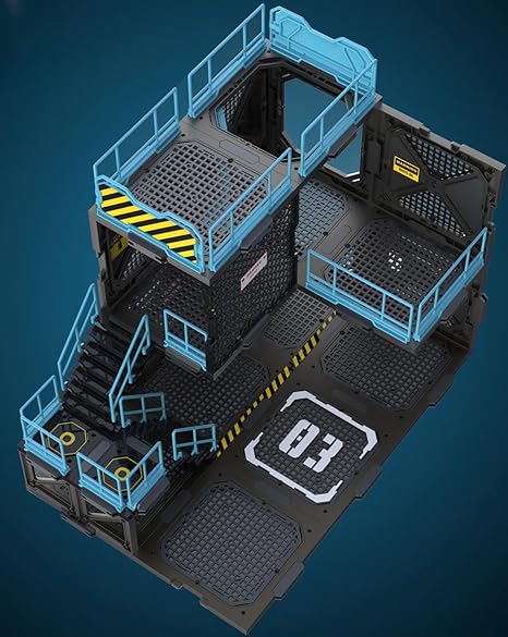 Accesorio para figura de acción FreshRetro a escala 1/18: Set de construcción de dioramas, Fortificaciones: Modelo para figura coleccionable en miniatura SIB03