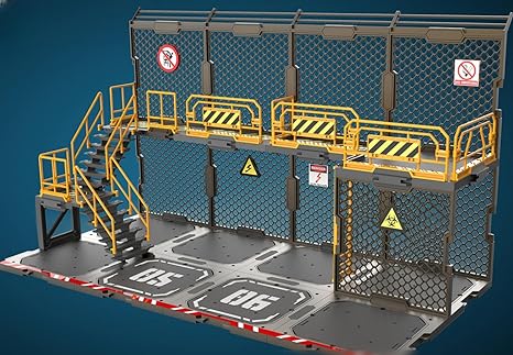 Accesorio para figura de acción FreshRetro a escala 1/18: Set de construcción de diorama, base de red de hierro, modelo A para figura coleccionable en miniatura SIB05
