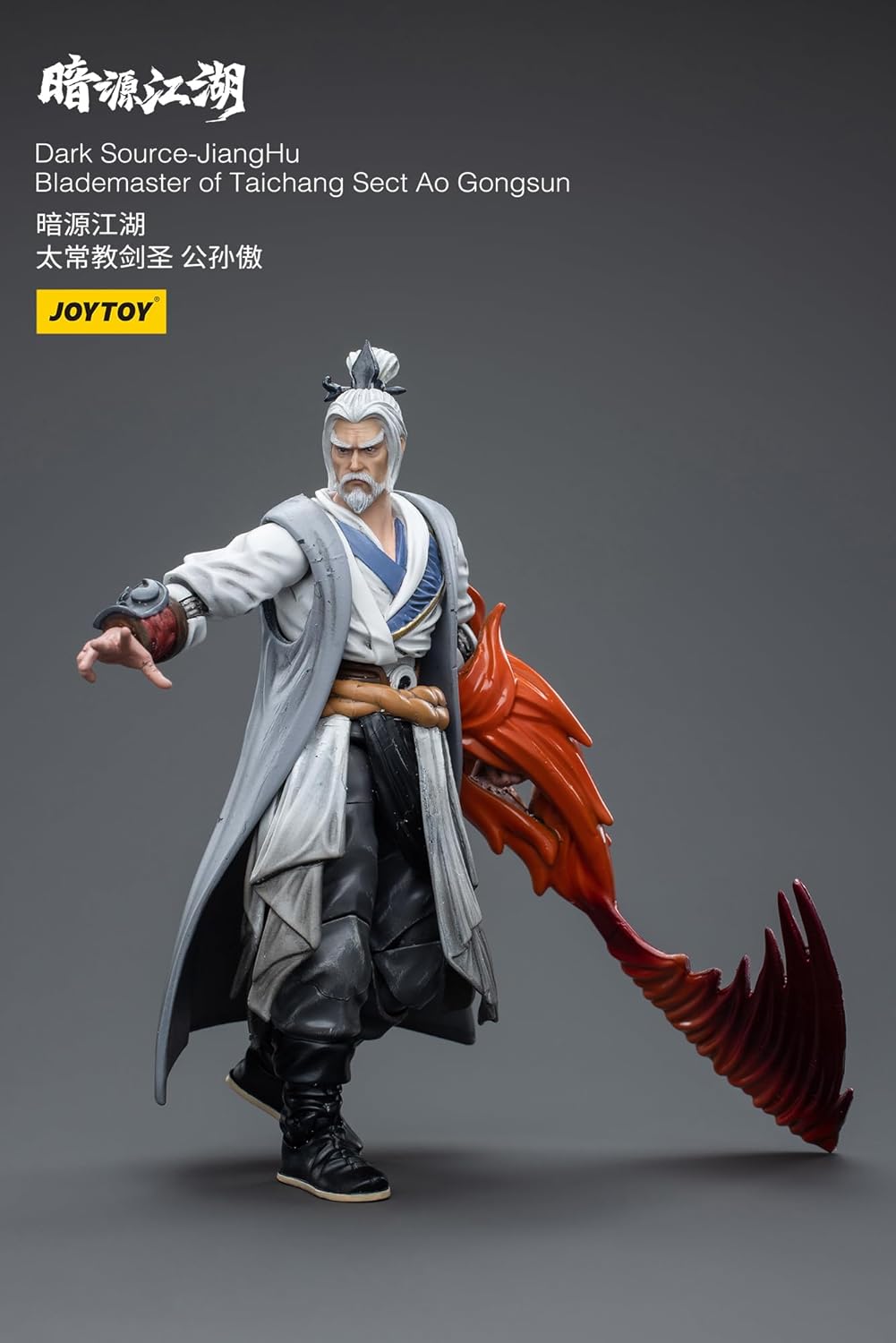 JoyToy Figurines d'action militaires de science-fiction à l'échelle 1/18 Ensemble complet Dark Source Battle for The Stars Series-JiangHu Blade Master of Taichang Sect Ao Gongsun