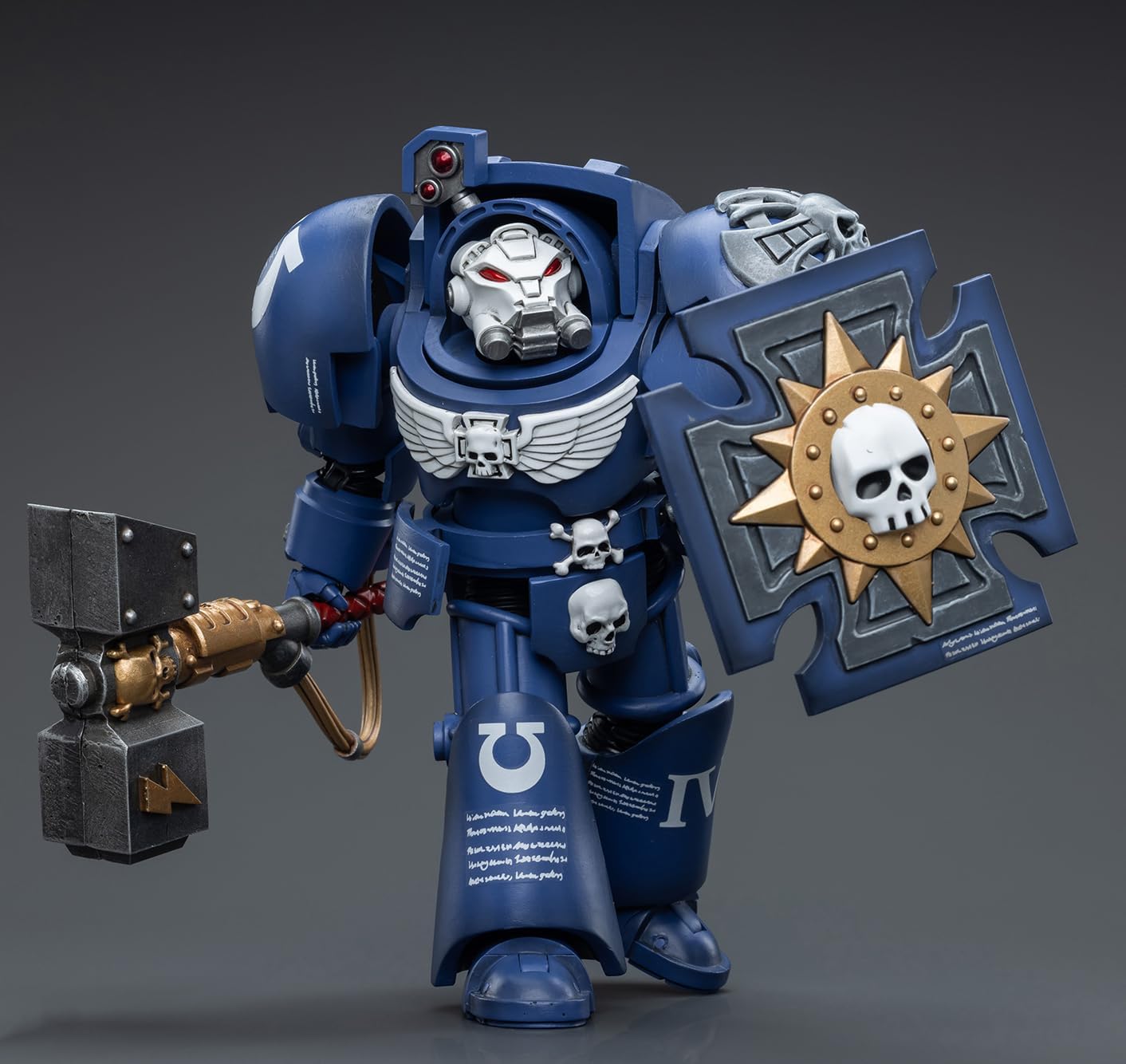 Figurine articulée de collection JoyToy Warhammer 40K Ultramarines Terminators Brother Acastian à l'échelle 1:18