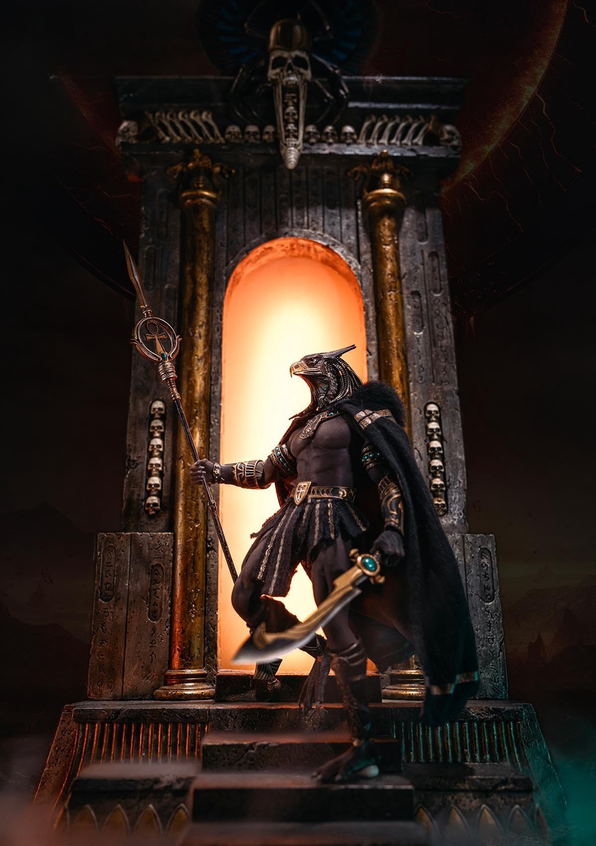 Figura coleccionable TBLeague: Horus, guardián del faraón, diseño sin costuras, miniatura masculina a escala 1:12