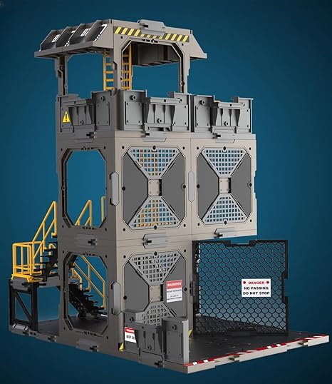 Accesorio para figura de acción FreshRetro a escala 1/18: Set de construcción de diorama, modelo de torre de vigilancia para figura coleccionable en miniatura SIB02