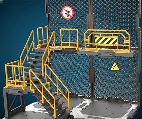 Accesorio para figura de acción FreshRetro a escala 1/18: Set de construcción de diorama, base de red de hierro, modelo A para figura coleccionable en miniatura SIB05