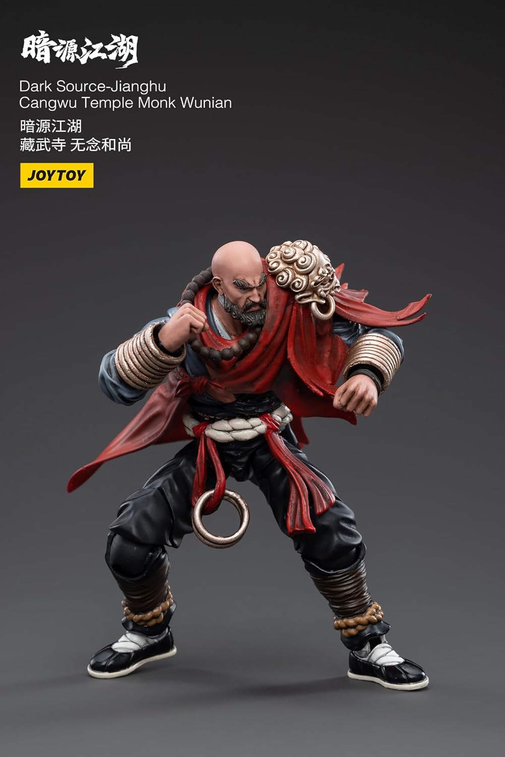 JoyToy 1/18 Scale Dark Source Battle for The Stars Chinese Ancient Warriors Jianghu Cangwu Temple Monk Wunian Action Figure