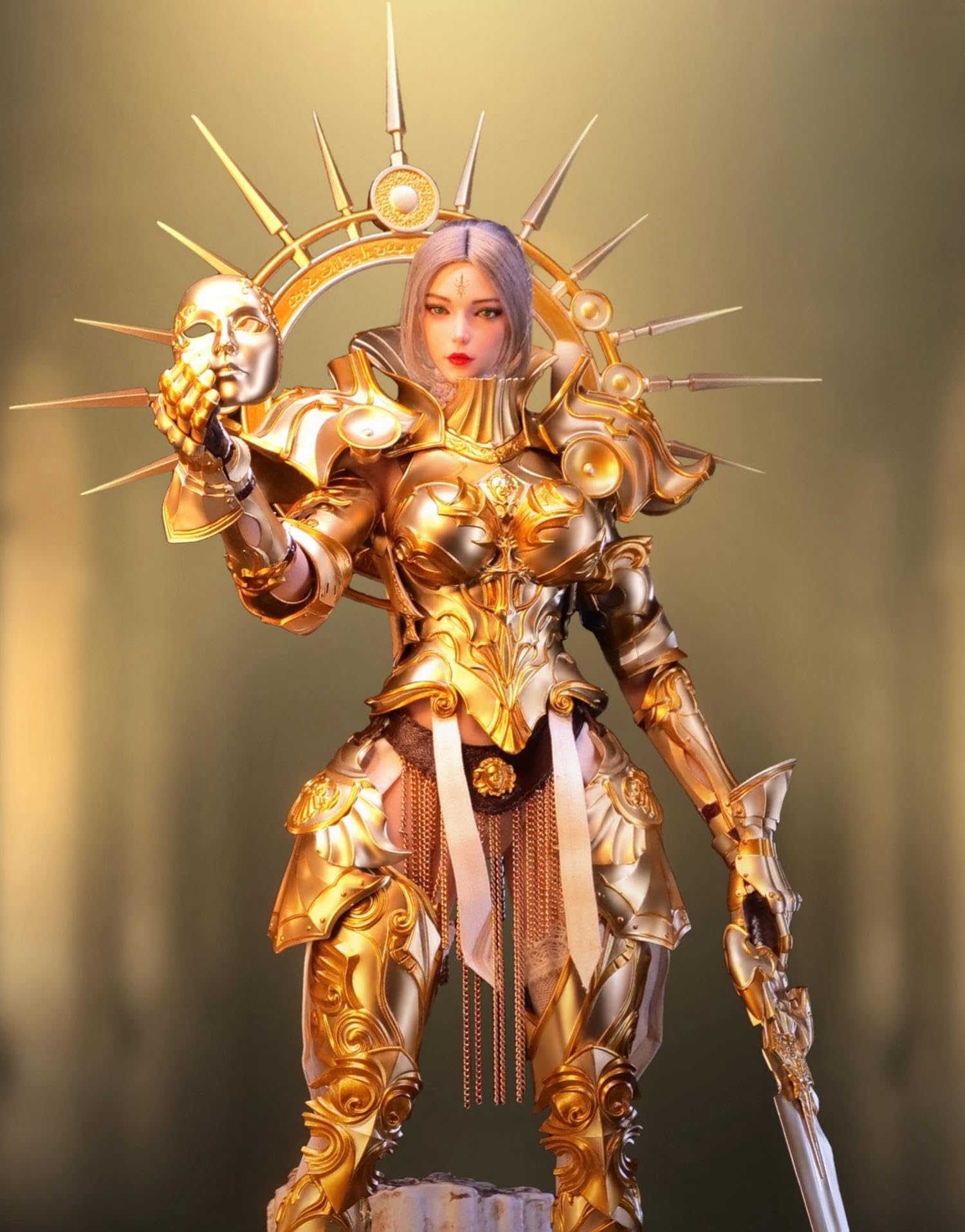 Figura coleccionable de Lucifer: Raphael, cantante de Wings of Salvation, estilo anime, diseño sin costuras, figura de acción en miniatura femenina a escala 1:6.