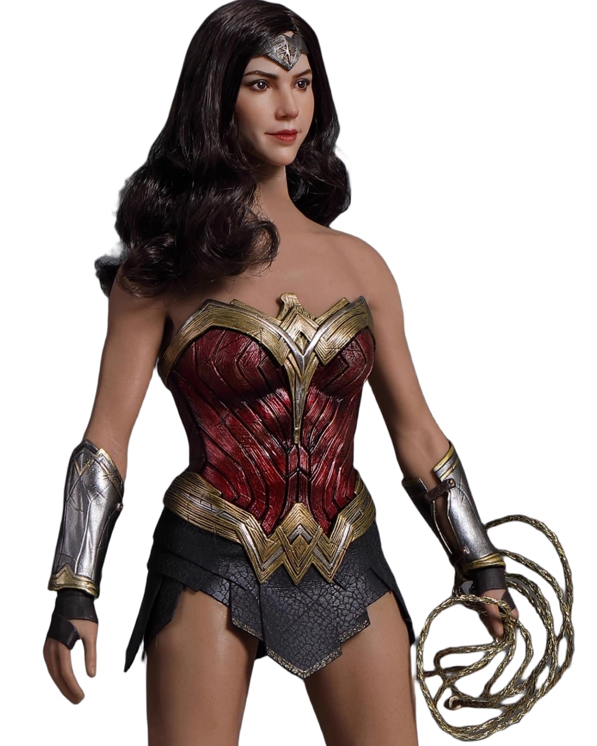 Escultura de cabeza femenina, niña europea de 12 pulgadas