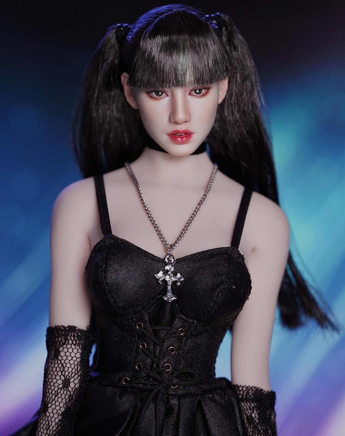 Super Duck 1:6 Scale Female Head Sculpt, Kpop Star Girl Head Sculpture for 12-inch Action Figures
