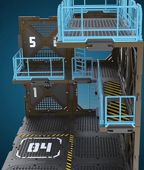 Accesorio para figura de acción FreshRetro a escala 1/18: Set de construcción de diorama, modelo Fortificaciones-B para figura coleccionable en miniatura SIB04