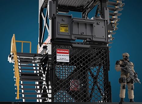 Accesorio para figura de acción FreshRetro a escala 1/18: Set de construcción de diorama, modelo de torre de vigilancia para figura coleccionable en miniatura SIB01