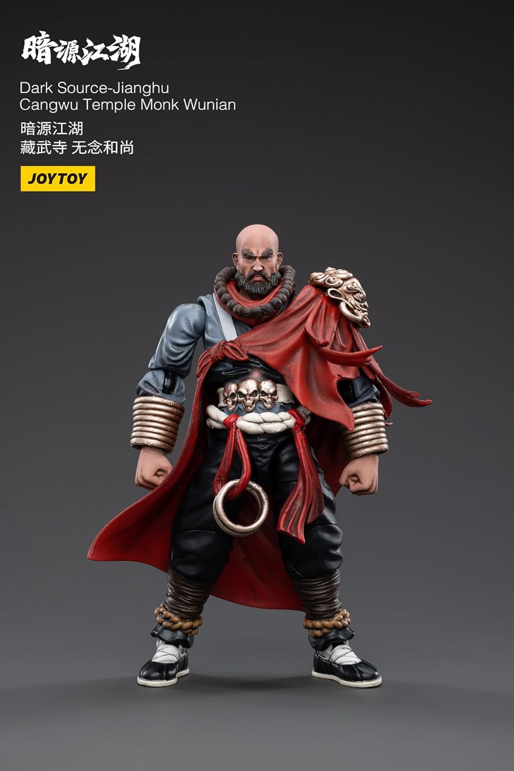 JoyToy 1/18 Scale Dark Source Battle for The Stars Chinese Ancient Warriors Jianghu Cangwu Temple Monk Wunian Action Figure