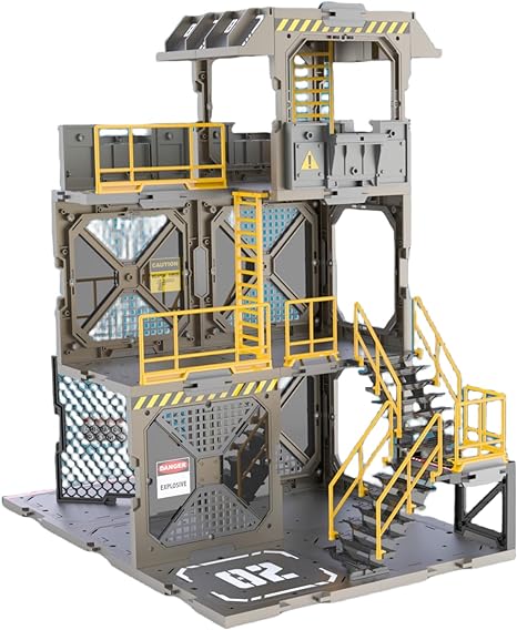 Accesorio para figura de acción FreshRetro a escala 1/18: Set de construcción de diorama, modelo de torre de vigilancia para figura coleccionable en miniatura SIB02