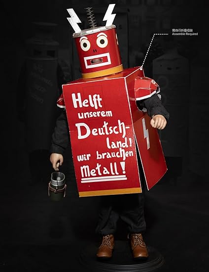 Figura de Facepool. Figura coleccionable de Facepool. Conjunto completo: Figura de acción masculina en miniatura de la Brigada Juvenil Alemana de la Segunda Guerra Mundial, FP016A.