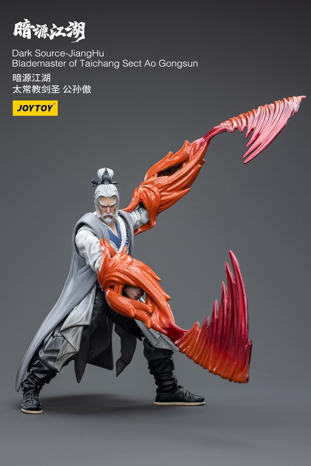 JoyToy Figurines d'action militaires de science-fiction à l'échelle 1/18 Ensemble complet Dark Source Battle for The Stars Series-JiangHu Blade Master of Taichang Sect Ao Gongsun