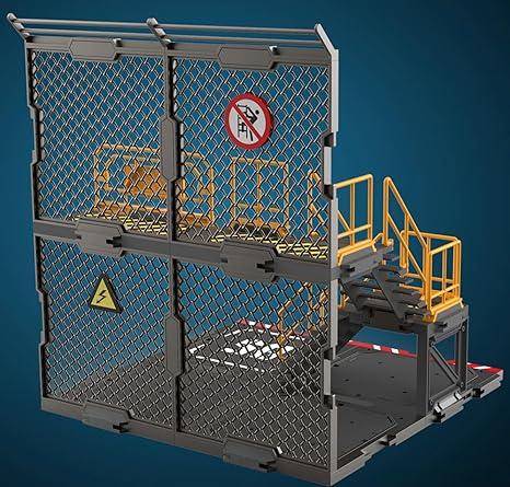 Accesorio para figura de acción FreshRetro a escala 1/18: Set de construcción de diorama, base de red de hierro, modelo A para figura coleccionable en miniatura SIB05