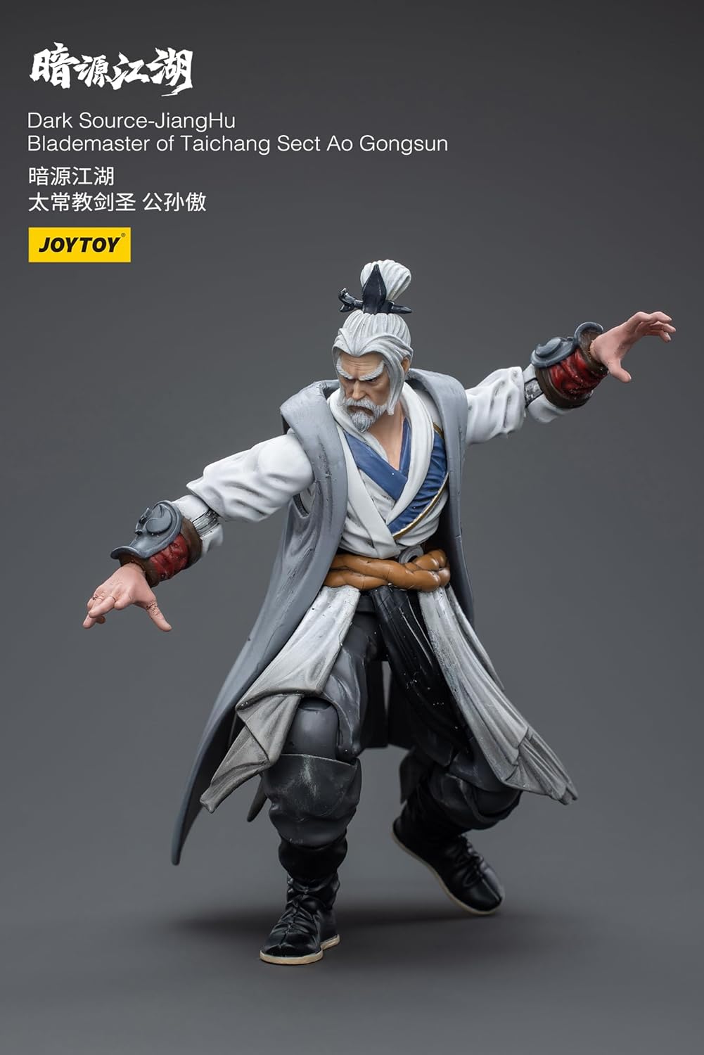 JoyToy Figurines d'action militaires de science-fiction à l'échelle 1/18 Ensemble complet Dark Source Battle for The Stars Series-JiangHu Blade Master of Taichang Sect Ao Gongsun
