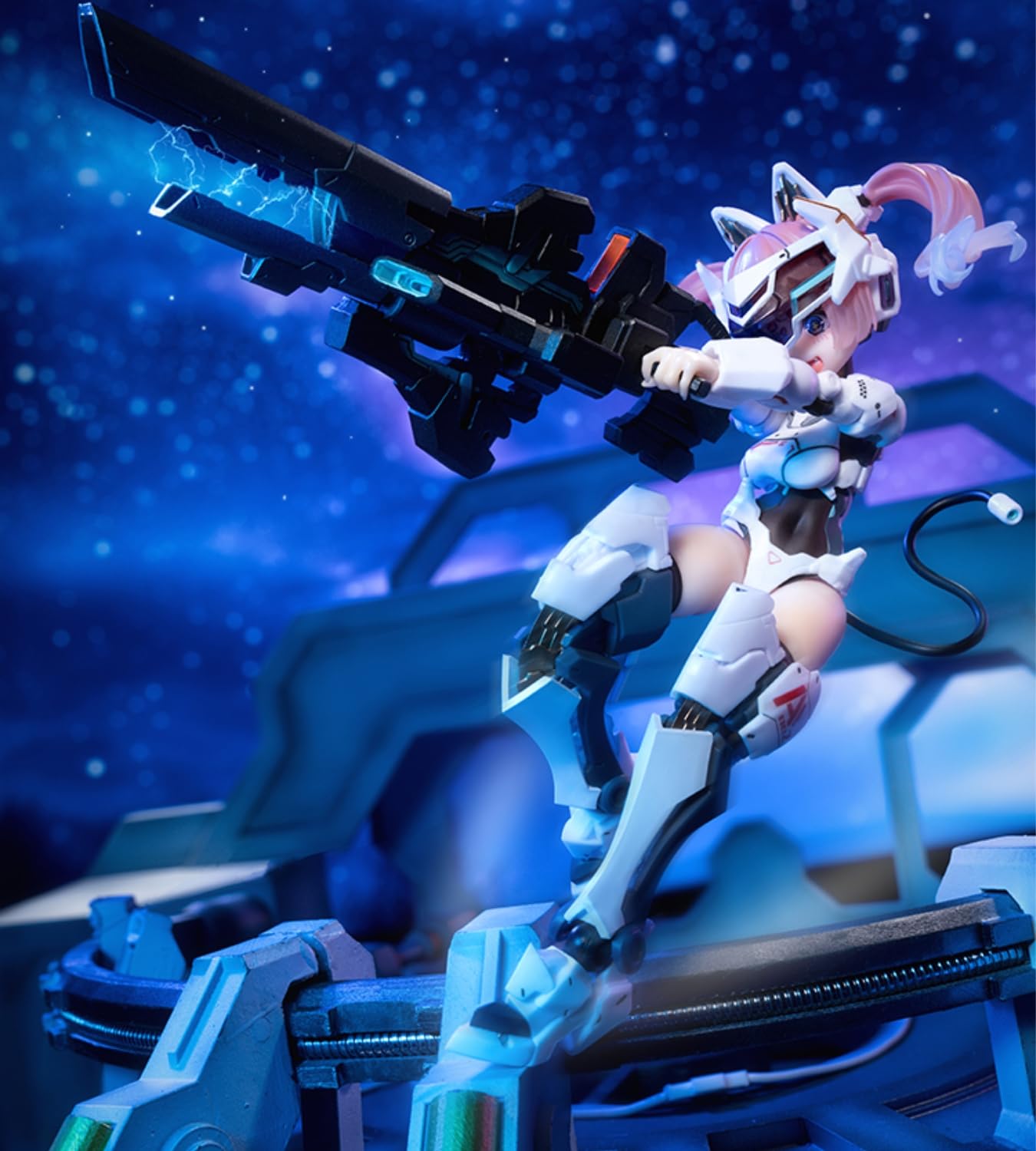 Figura de caracol coleccionable, set completo: EveD Series Strike Cat, estilo anime, figura de acción femenina en miniatura a escala 1:12 AMBRA-02