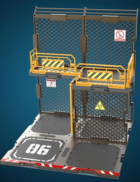 Accessoire pour figurine FreshRetro à l'échelle 1/18 : ensemble de construction diorama, base en filet de fer B pour figurine miniature de collection SIB06