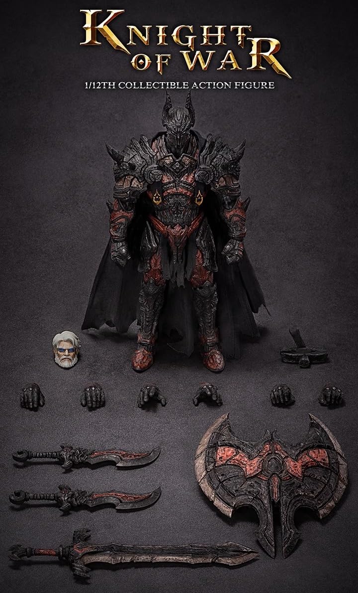 Figura coleccionable VTOYS: Rey Arturo: El último caballero, figura de acción masculina en miniatura a escala 1:12