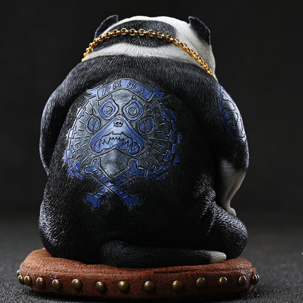 Figura de perro coleccionable JXK: Perro de Street Fighter, miniatura de animal a escala 1:12