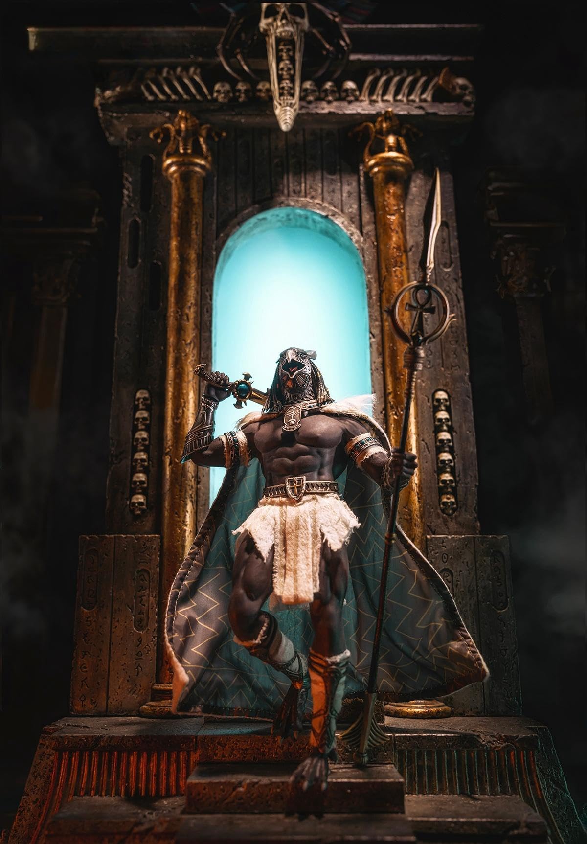 Figura coleccionable TBLeague: Horus, guardián del faraón, diseño sin costuras, miniatura masculina a escala 1:12