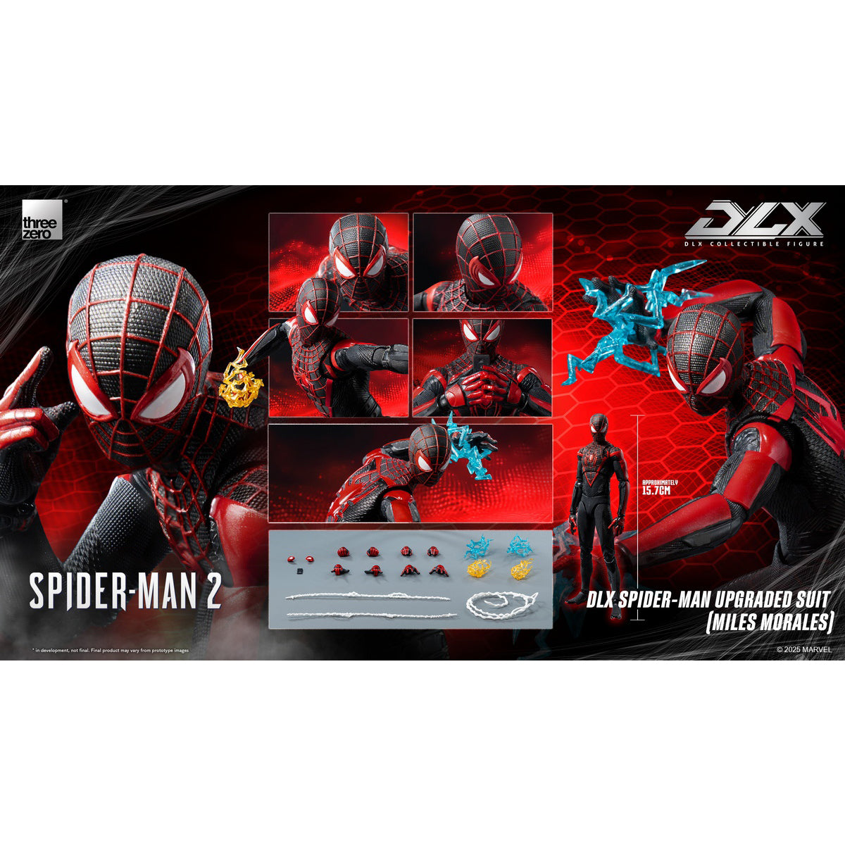 Threezero Marvel's Spider-Man 2 DLX Spider-Man Upgraded Suit (Miles Morales) Action Figure