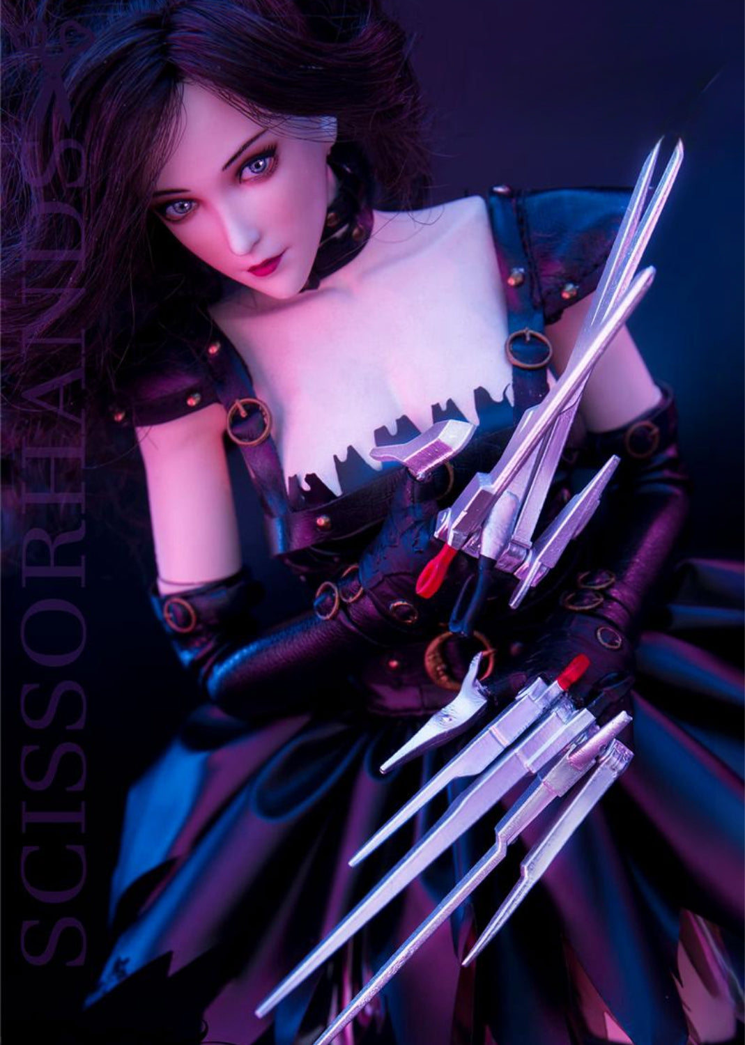 Figura coleccionable Flagset: Edwar Manostijeras, estilo anime, figura de acción femenina en miniatura a escala 1:6 G001