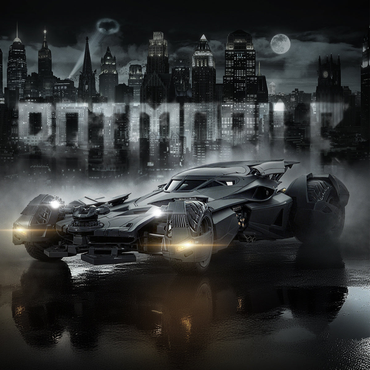 MODOKING Batmobile Motorcycle Vehicle 1/12 Scale Assembly Model