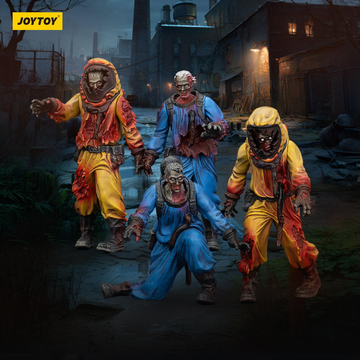(Only Shipped to the US) JOYTOY 1/25 Dark Source Zombie Figure Biochemical Lab Team JT01550 Action Figures