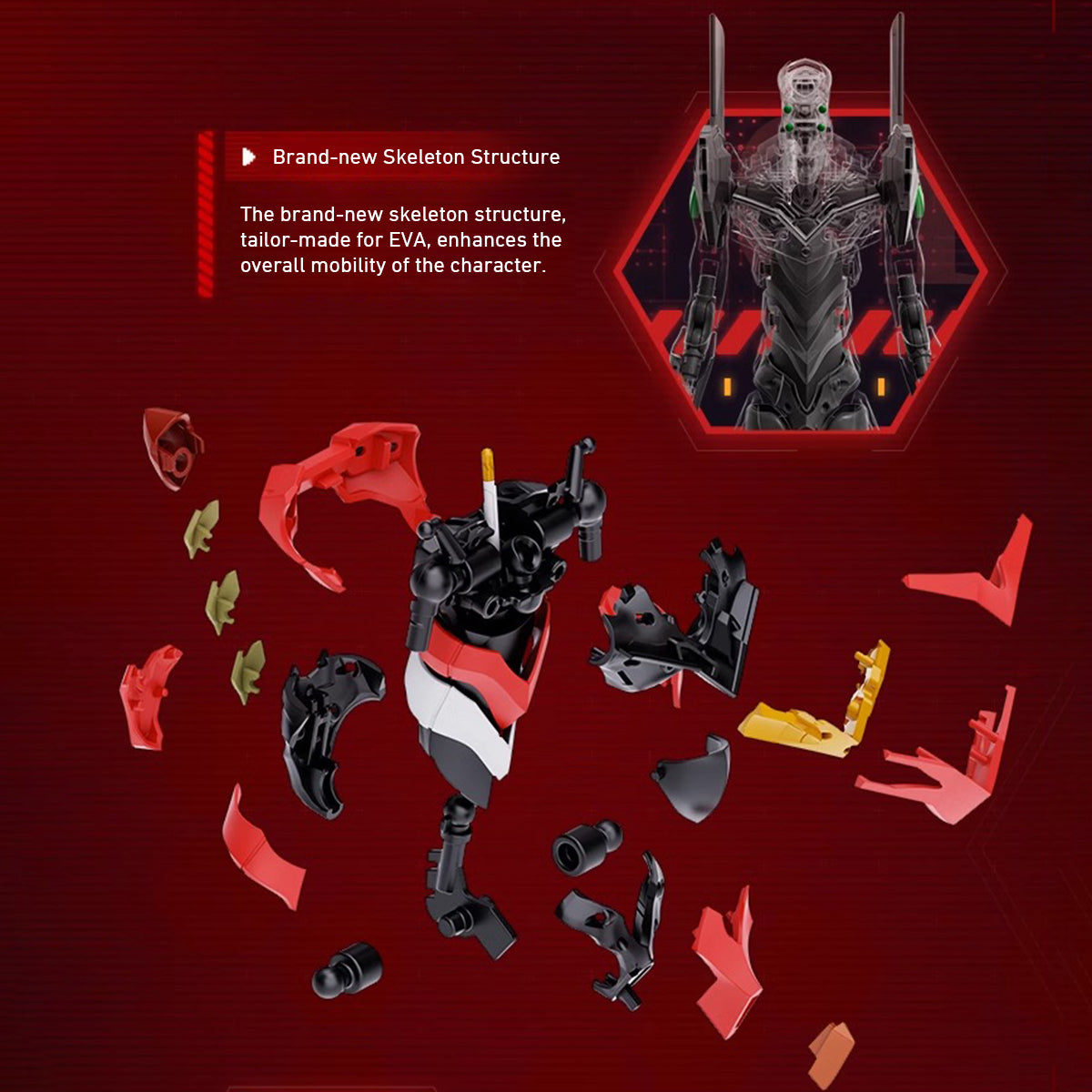 Kits de modelos de ensamblaje Blokees Neon Genesis Evangelion EVA Unit-02 Legend Edition