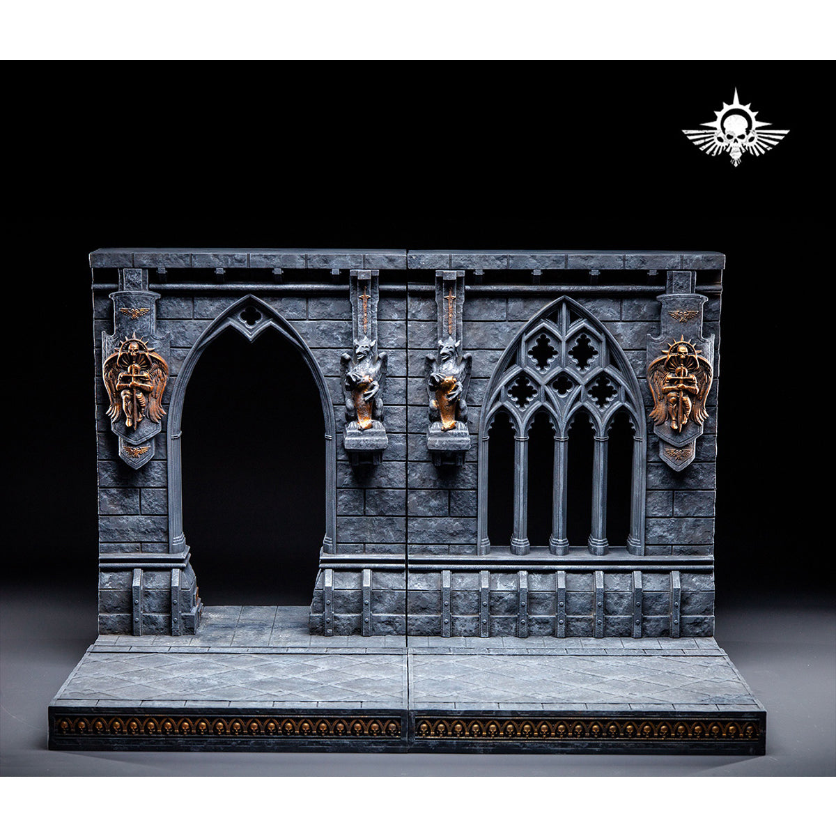 Xinglan Workshop, Steel Casting Double-sided Temple Corridor, Scene Base for Action Figurine