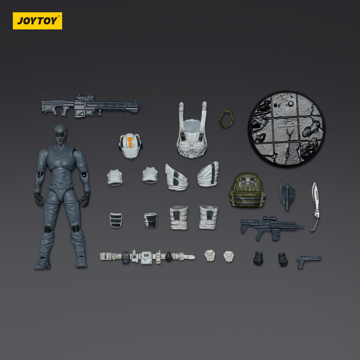 JOYTOY APOC Series DragonFang Assault Mech + Steel Ride Corps Assaulter Albedo 1/12 Scale Action Figure
