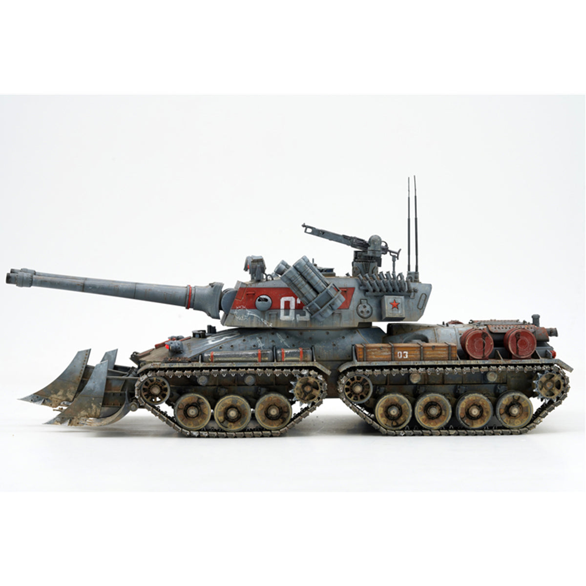 BORDER BC-005 Soviet Magnetic Storm Tank Gesla Gank/BC-004 Kirov Airship/BC-003 Soviet Apocalypse Tank Ver2.0/BC-002 Grizzly Battle Tank/BA-002 Hell Knight Syl Model Kit