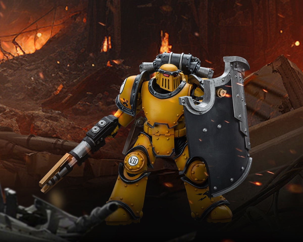 JoyToy Warhammer The Horus Heresy : Imperial Fists Legion MkIII Breacher Squad Legion Breacher avec figurines Lascutter