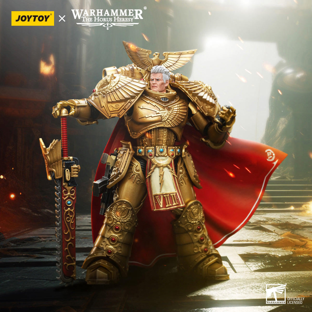 JOYTOY Imperial Fists Rogal Dorn Primarch of the Vllth Legion JT8865 1/18 Scale Action Figure